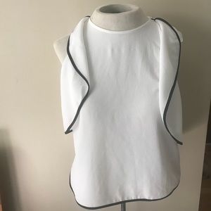 Black & white blouse